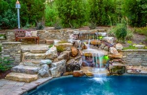 Swimming Pool Rock Waterfall Pictures | Blue Haven