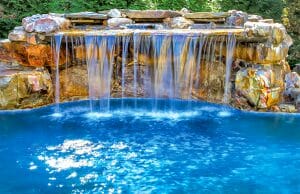 Swimming Pool Rock Waterfall Pictures 