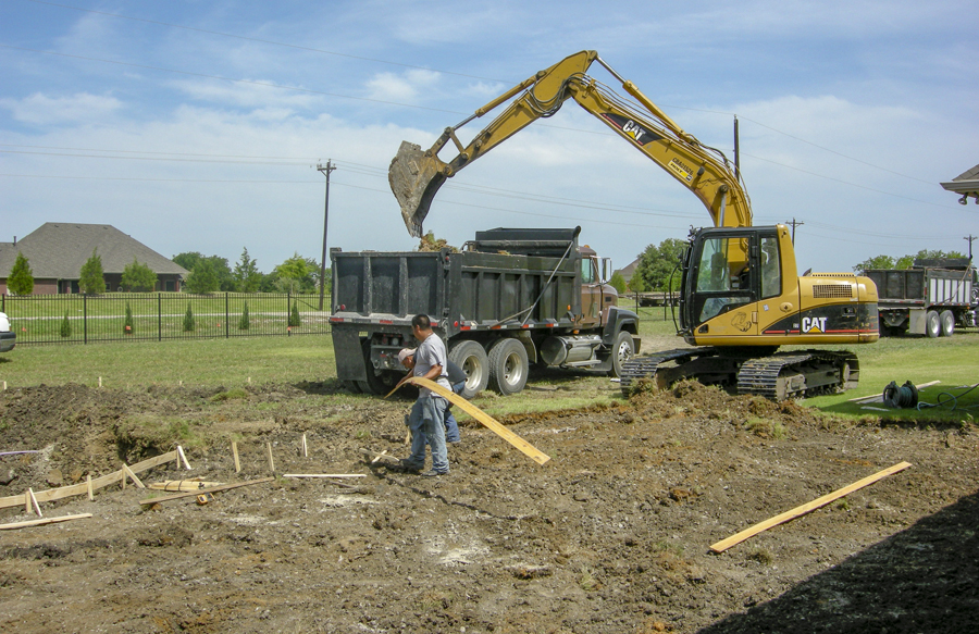 excavation for inground pool