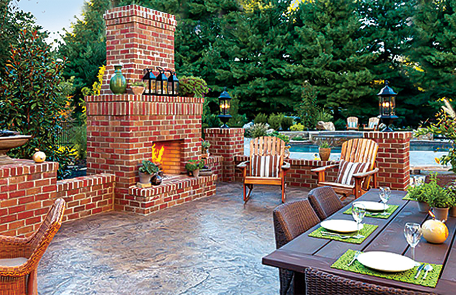 Patio Deck Stamped Concrete Creek Bottom Patio Deck Stamped Concrete Creek Bottom
