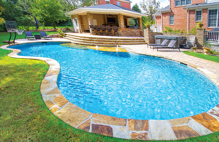 pool-with-pavillion-built-on-raised-section-of-deck-