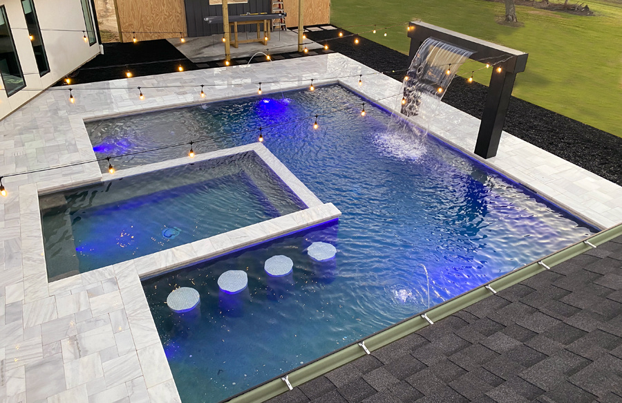 rectangular-pool-with-spa-and-rain-curtain